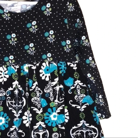 CORKY’S KIDS BOUTIQUE EUC GIRLS BLACK BLUE WINTER FALL TOPS DRESSES DRESS SIZE 5 - Picture 3 of 5